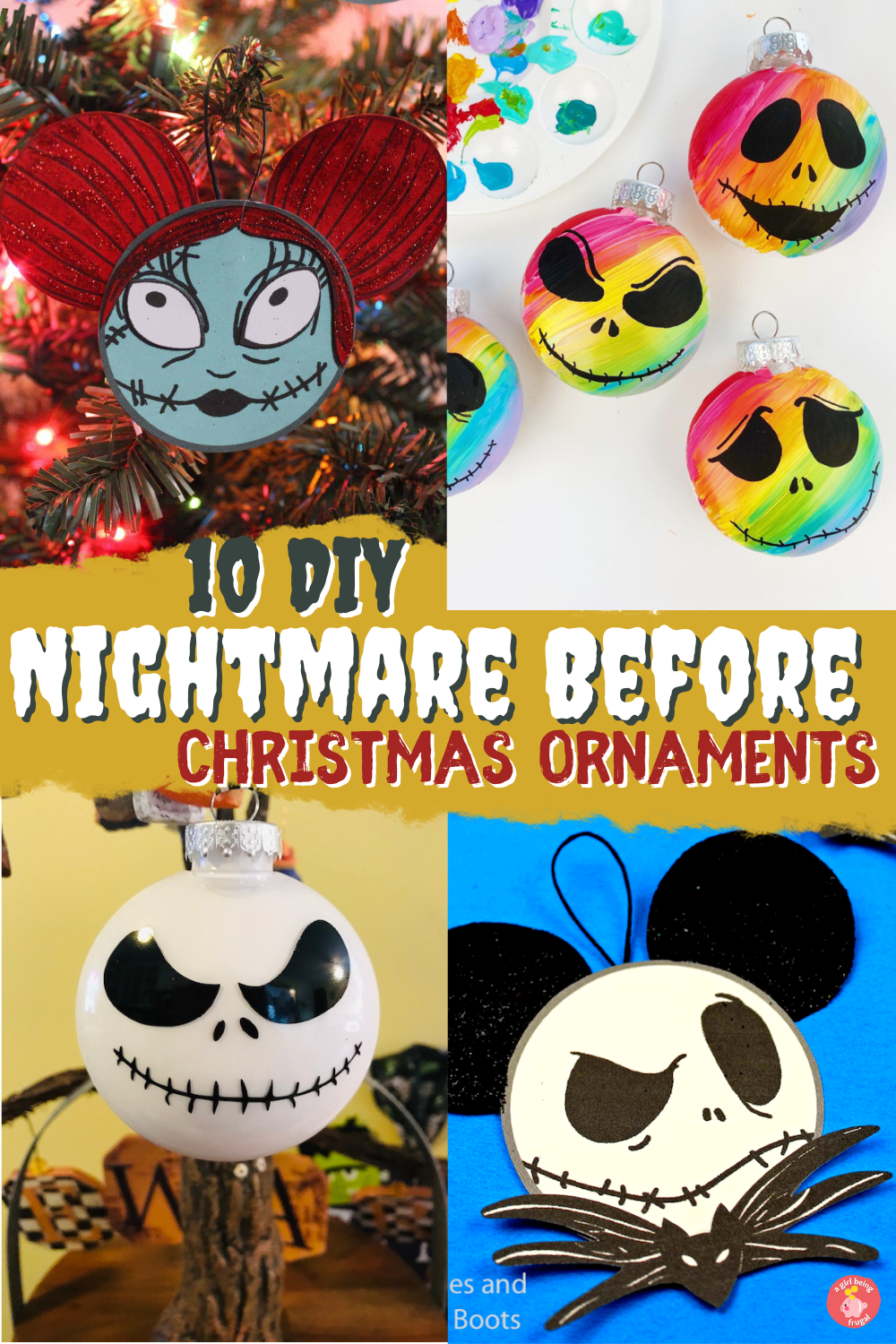 10 DIY Nightmare Before Christmas Ornaments